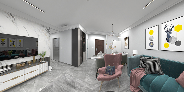 东尚装饰阿星-东方宸院中户.dwg-装修设计方案