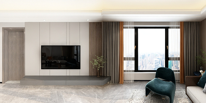 I原创II-金地120黑白灰-副本-装修设计方案