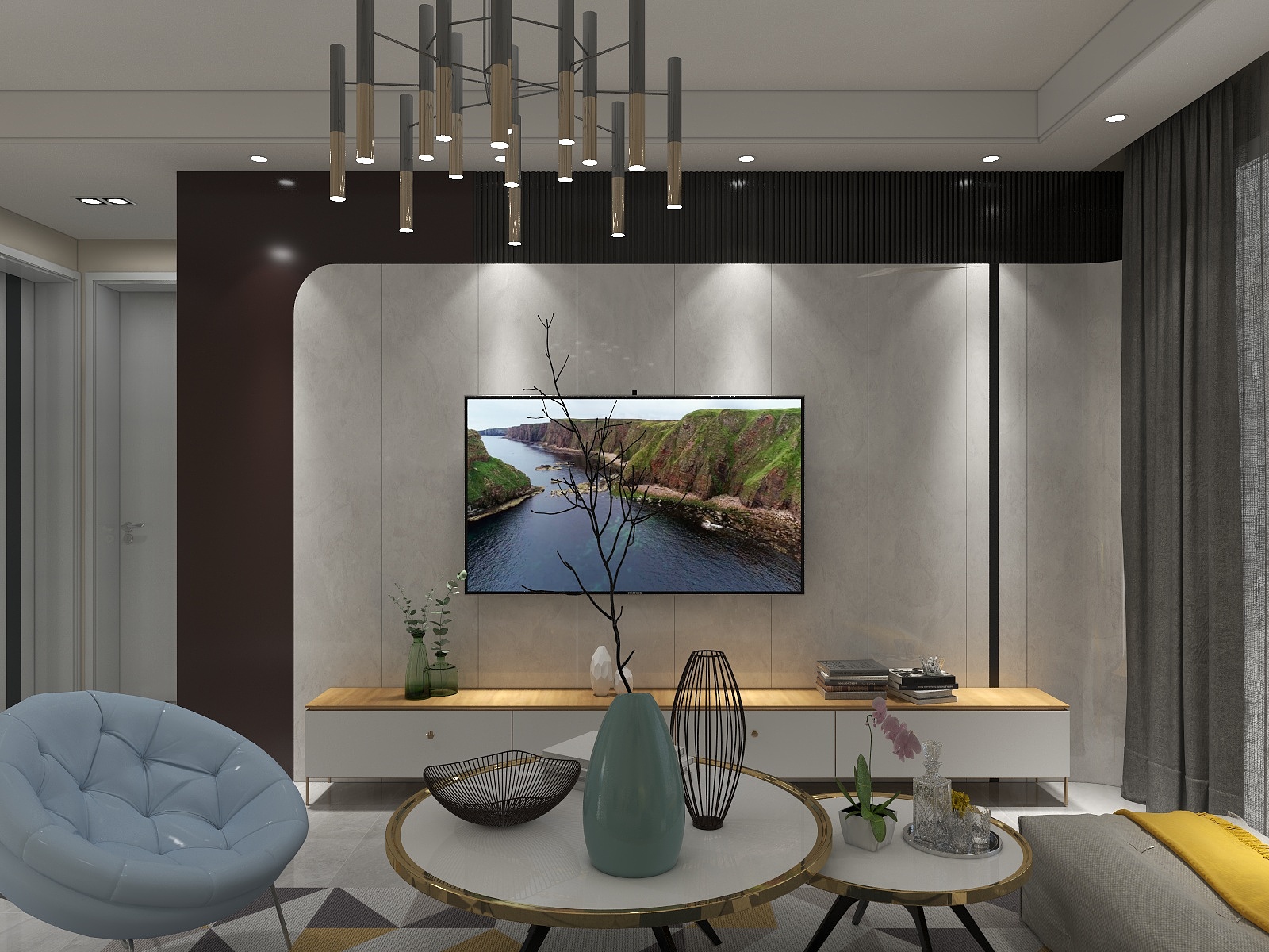 筑心设计工作室--沙门90现代-装修设计方案