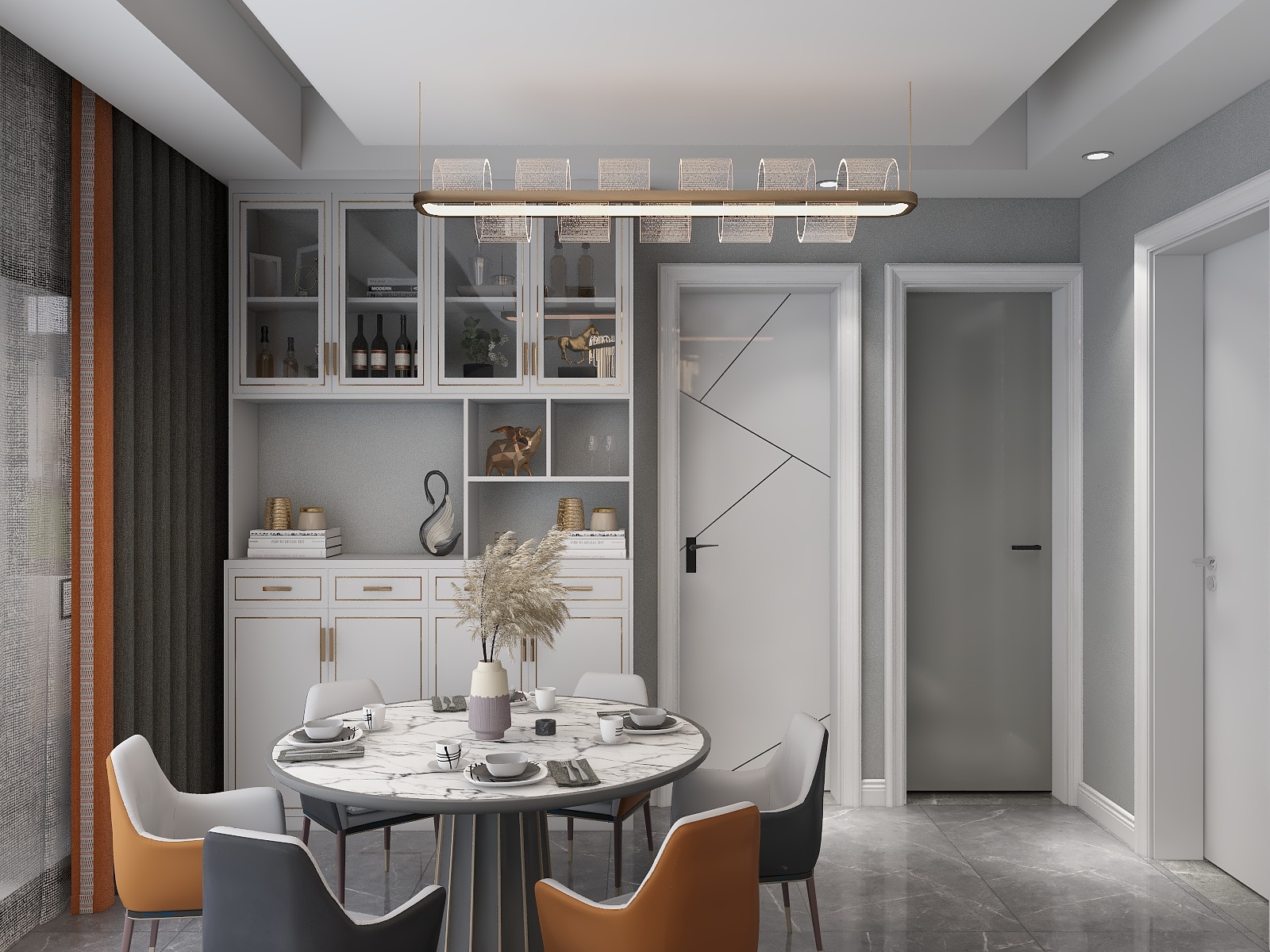 设计师Moke-瑞和园89.50㎡B户型3室2厅1卫-装修设计方案