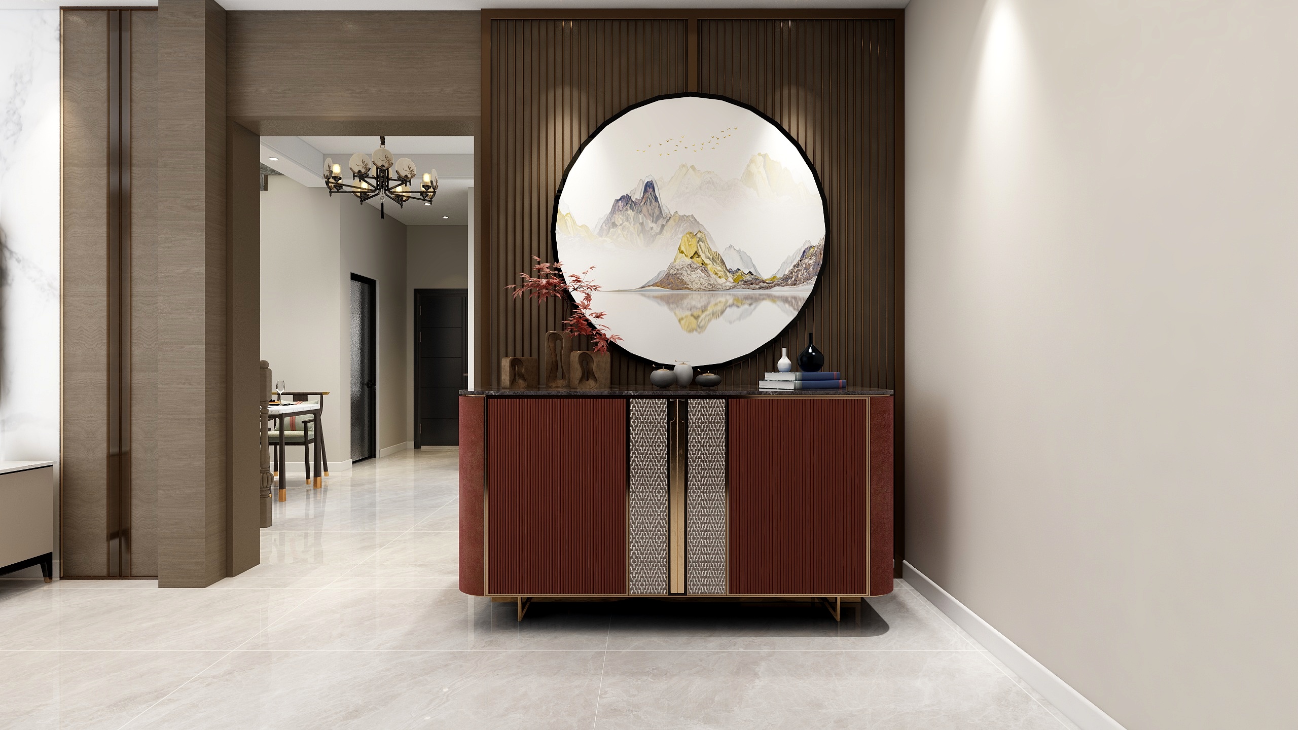 王瑛-东方意韵.新中式三层别墅装修效果图