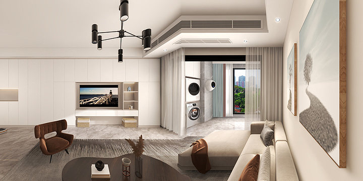 室内全景图-源昌锦绣1#2502室..-装修设计方案