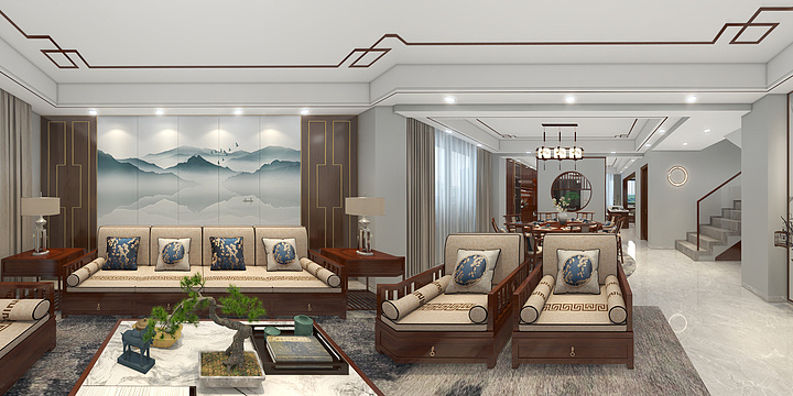 設绘主意-雨林畅享中式-装修设计方案