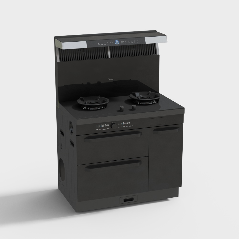 美的-独立蒸烤集成灶HM5Y3D模型