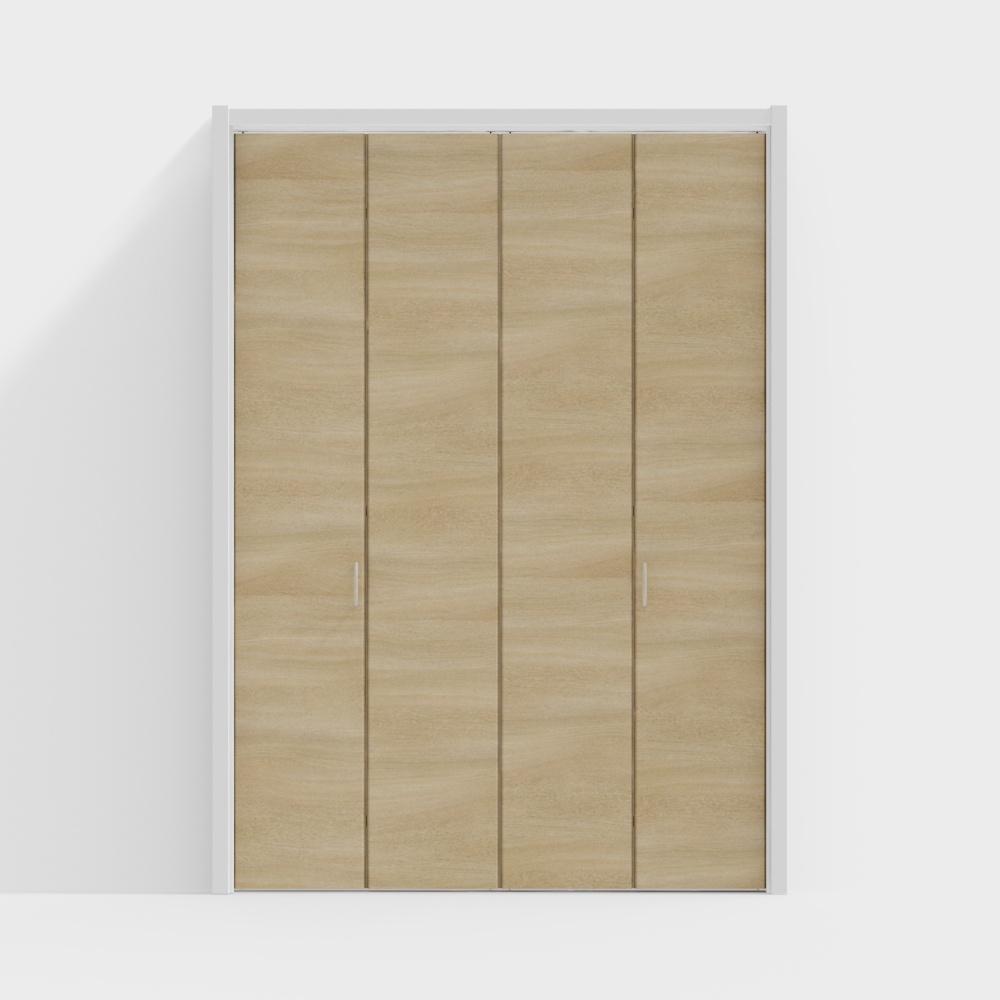 骊住木门-室内门-LAB壁橱门-DP奶油橡木色-2折3D模型