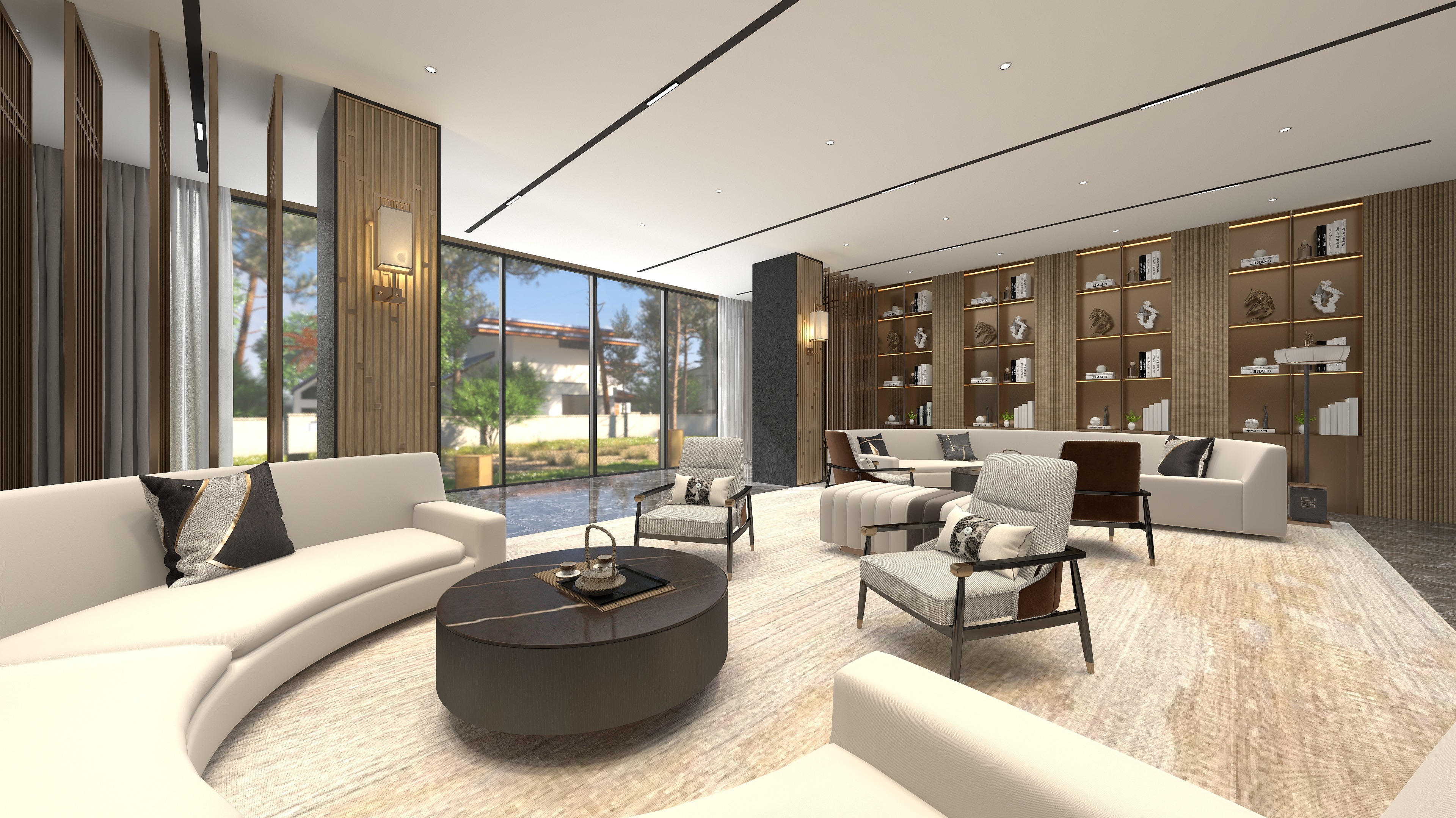 杨超全案-凤起潮鸣-SPA HOTLE一层雅室装修效果图第2张