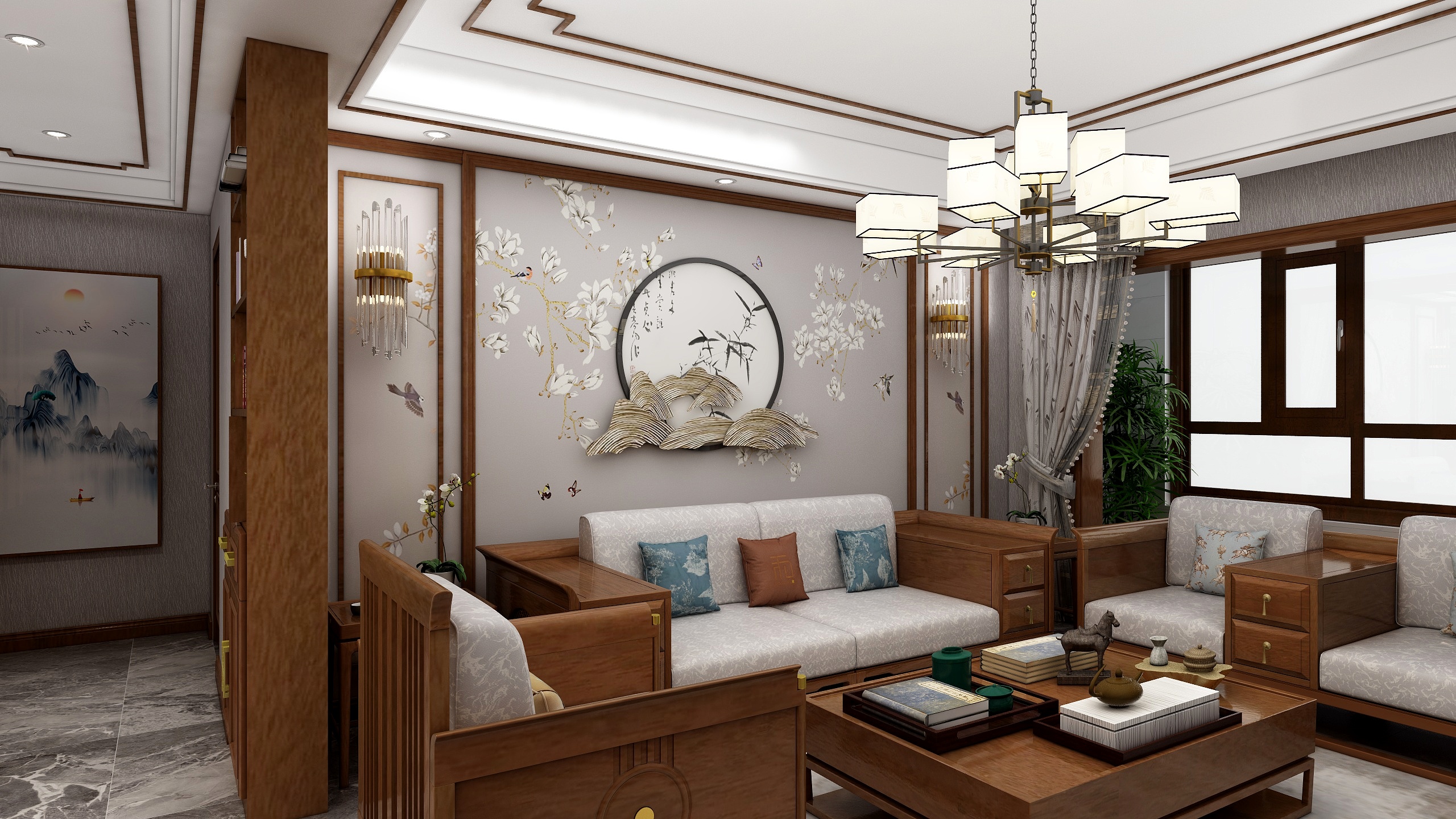 辰尚设计-博泰世家花梨装修效果图