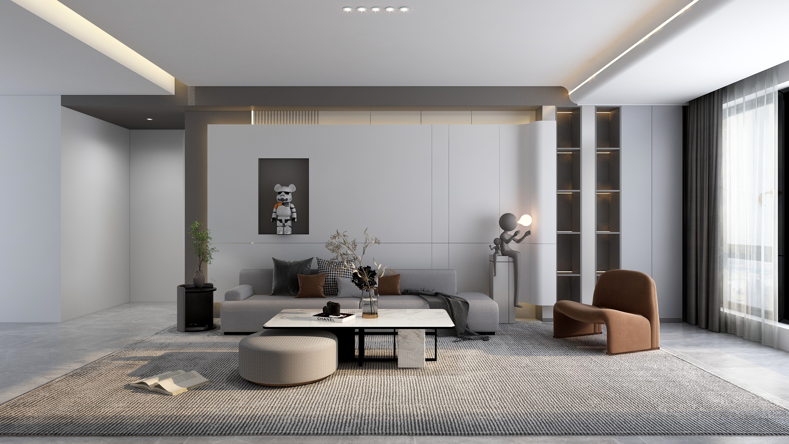 高佳申-沙发背景墙样板-装修设计方案