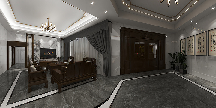 娄底粤强陶瓷-杨总-装修设计方案