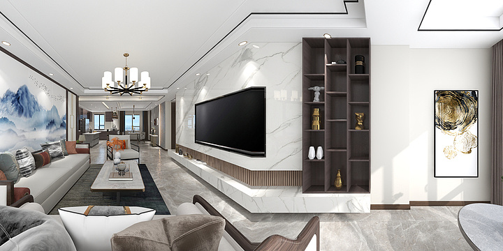 AaaaCHEN-好莱客-礼县新中式-装修设计方案