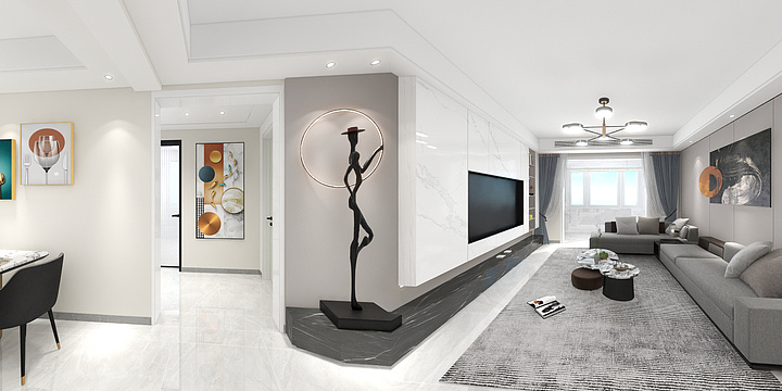 美艺家-装饰-上河城6-1-901-装修设计方案