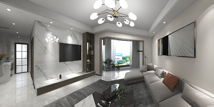 李姜-天空屿6-304效果图-改2-装修设计方案