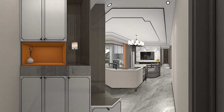 效果图设计18709281905-绿地38-1-204.dwg-装修设计方案