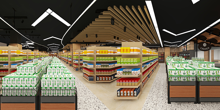 Y丶设计-朱雀大街叶波大润发超市，设计师：周城；联系电话：17319325700-装修设计方案