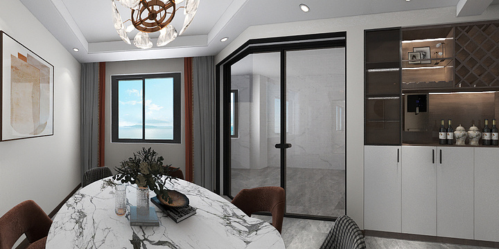 装修设计师张起-奥林130平实测-装修设计方案