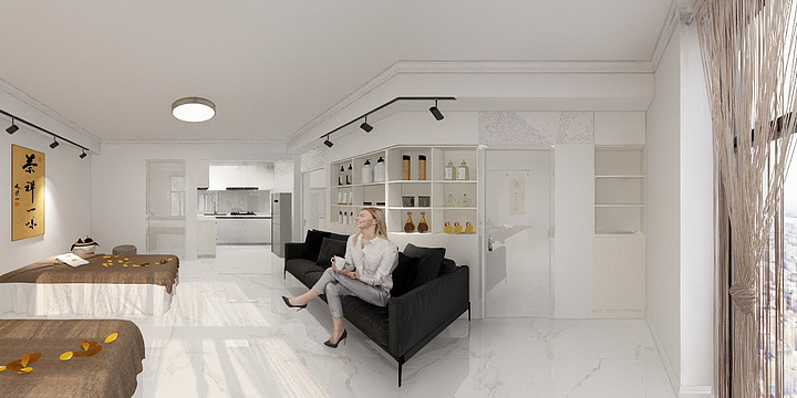 吴双-百合按摩店1-装修设计方案