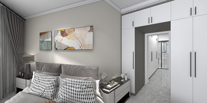 浅蓝铯旳爱-国仕山二期5-2-602-装修设计方案