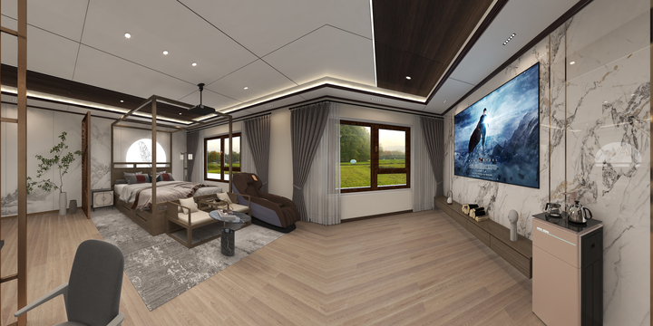 mz吴涛-金总自建房内装顶墙定制-装修设计方案