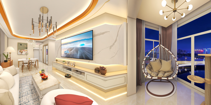 麦子的麦香-德信海德公园83.00㎡A2’3室2厅1卫1厨-装修设计方案