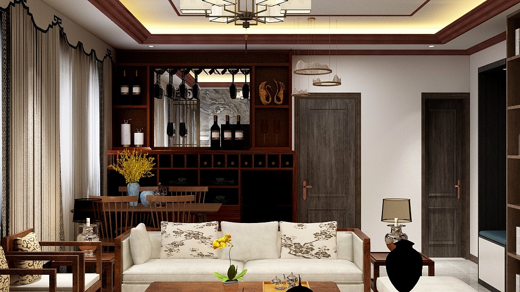 何清云-瑞和园89.50㎡B户型3室2厅1卫-装修设计方案