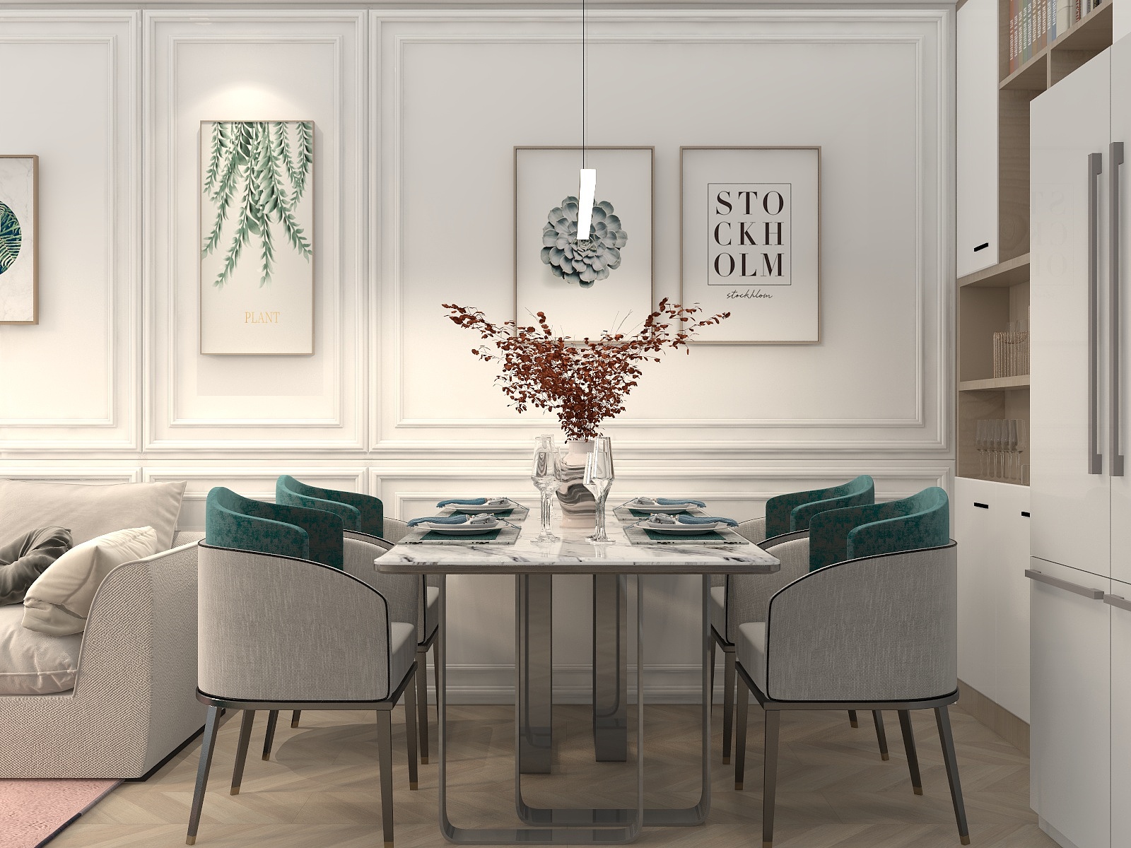 阜阳时代设计-德信海德公园83.00㎡A2’3室2厅1卫1厨-装修设计方案