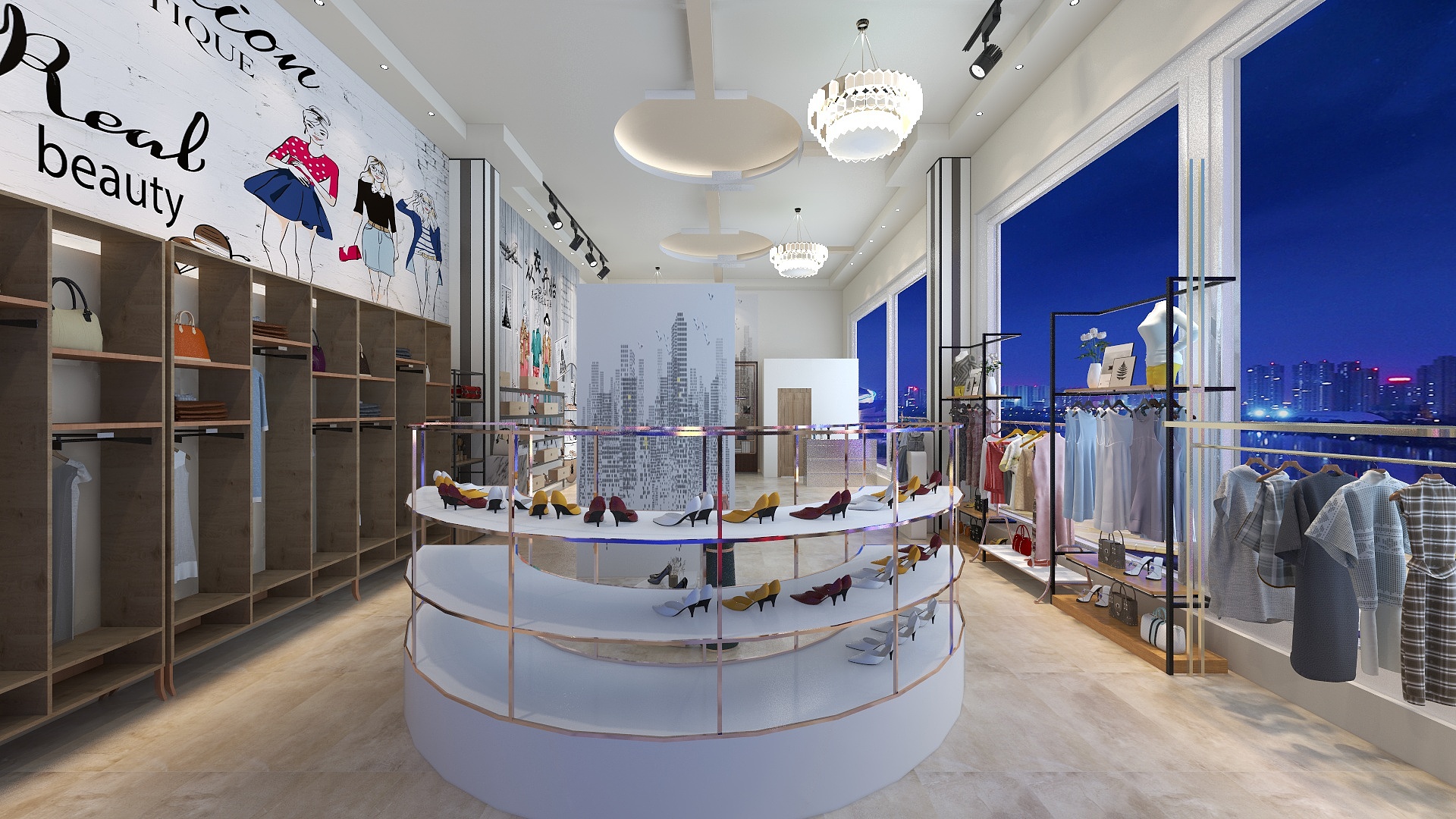 空间设计CC-衣舍服装店-定稿公共空间设计-装修设计方案