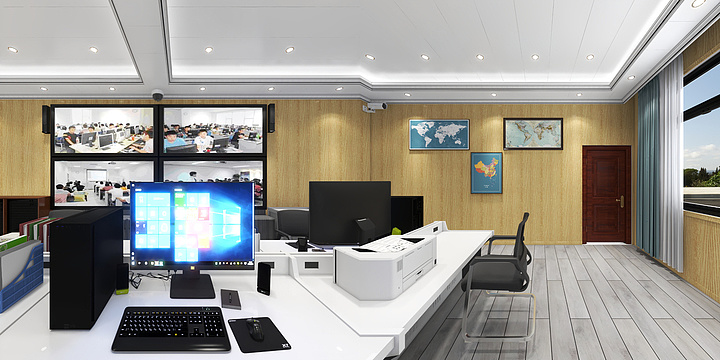 名典木饰面蜂窝板-永新县消防队指挥中心室-装修设计方案