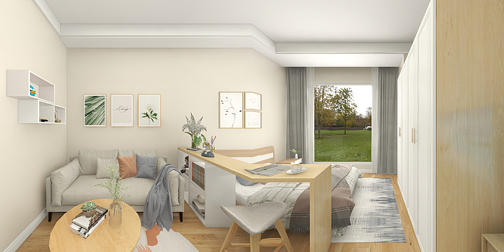 WPLANET-厘克空间中港cc-37㎡-装修设计方案