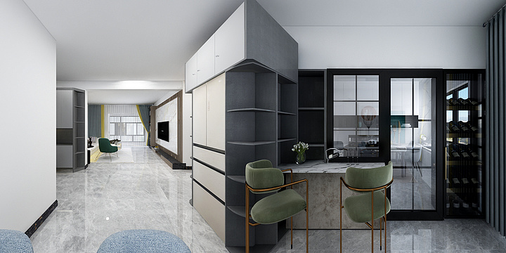 A小白设计-毛集-文商城2期-方案1-装修设计方案