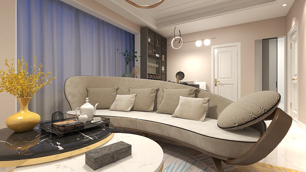 patron saint-瑞和园89.50㎡B户型3室2厅1卫-装修设计方案