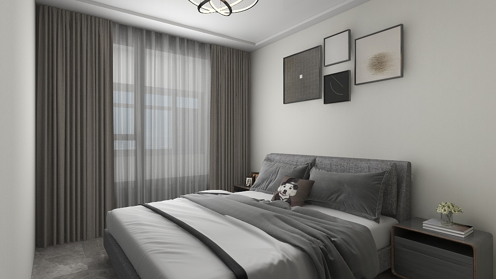 代雪宁-三室一厅家装平面.dwg-装修设计方案