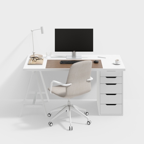 Modern Desk Sets,Desk & Chair Sets,white