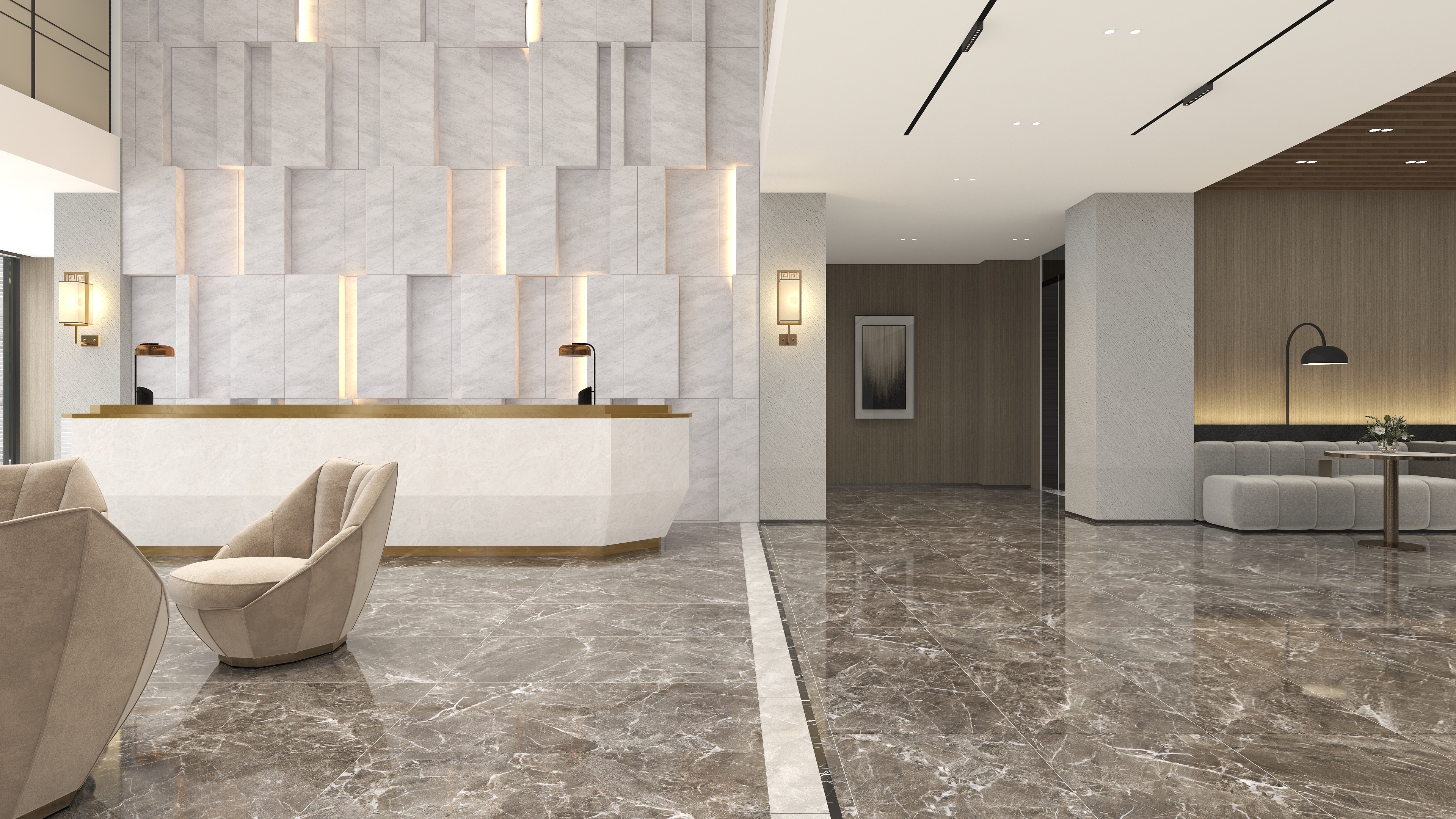 杨超全案-凤起潮鸣-SPA HOTLE一层远峰装修效果图第3张