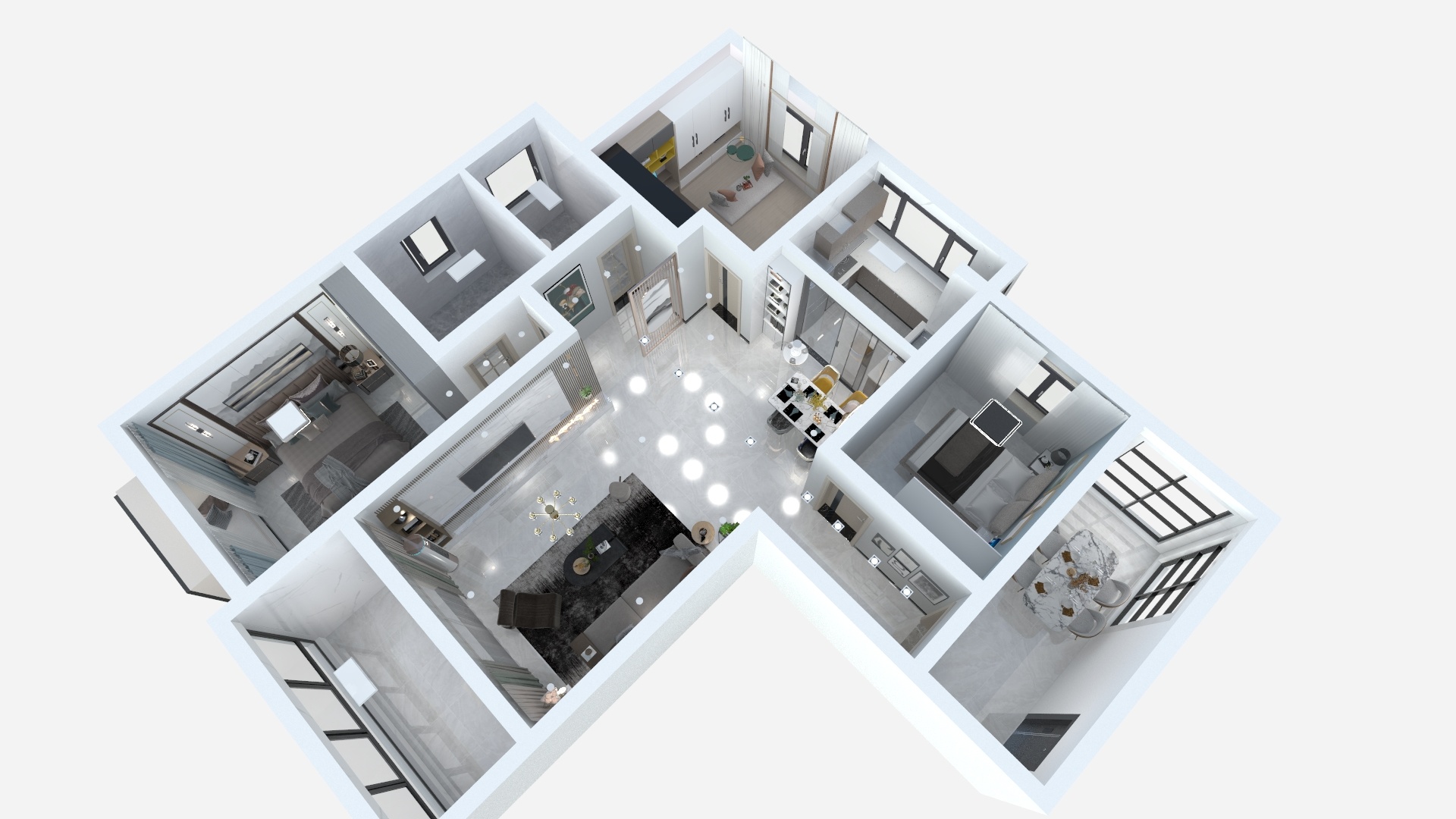 名家设计999-三室两厅-装修设计方案