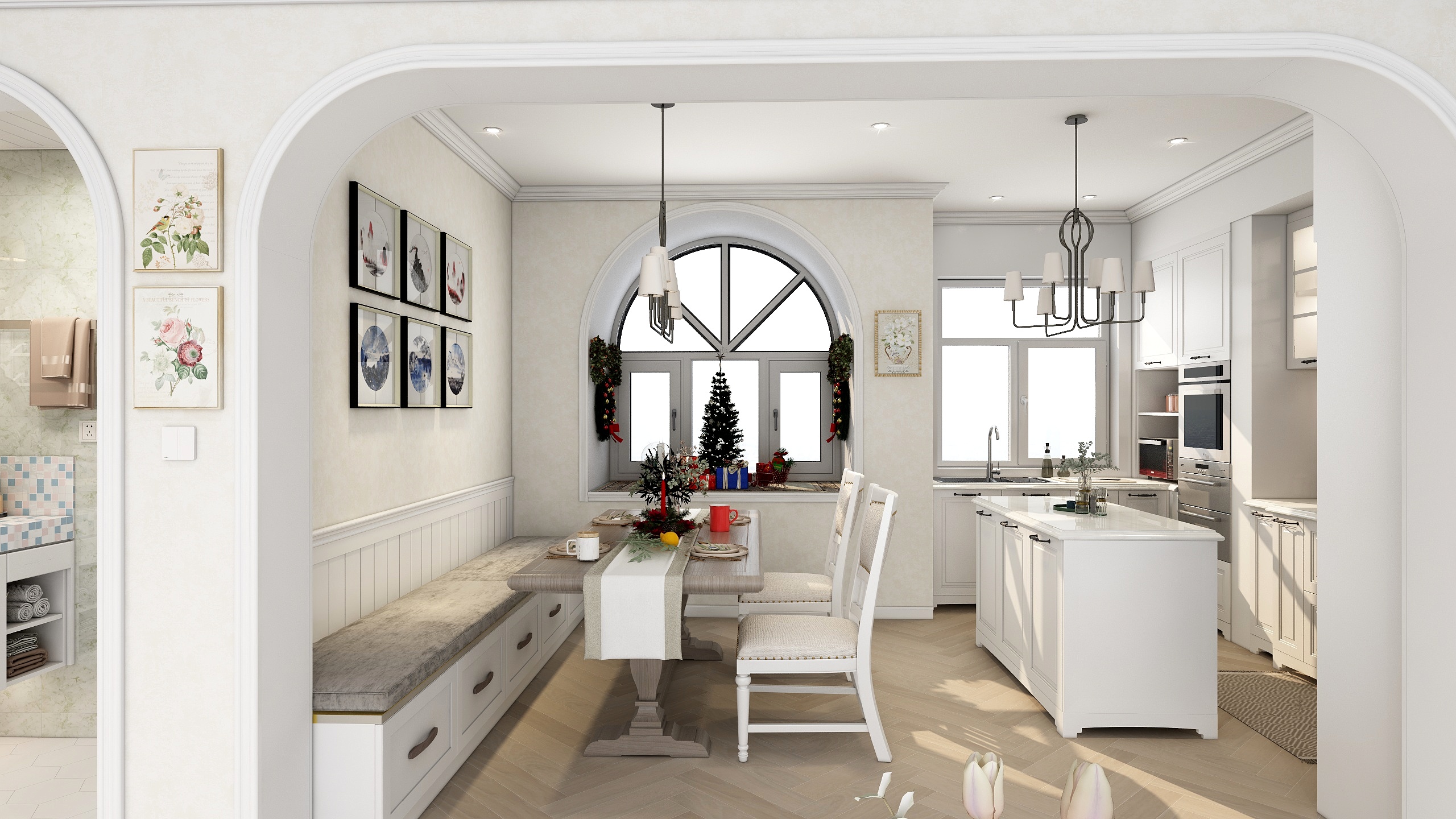 全案设计魏宇-田园美式装修效果图