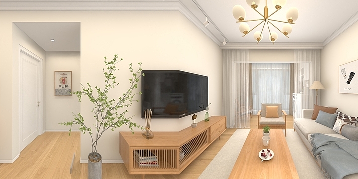 丁工-京基王小姐效果图-装修设计方案