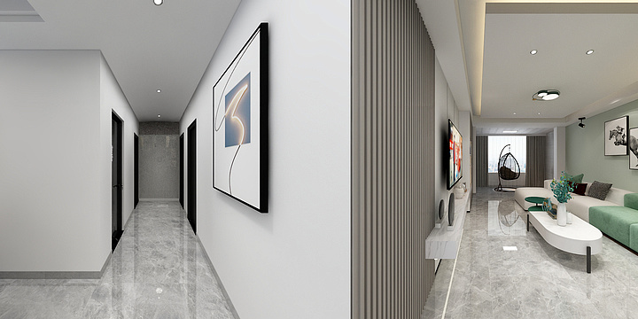 住家有方|8205080156-模板副本-现代清新客厅设计-装修设计方案