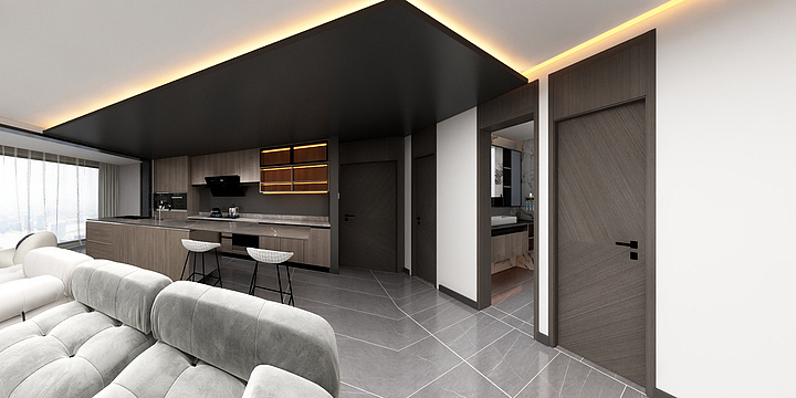 住家有方|8205080156-黑与白轻奢设计-装修设计方案