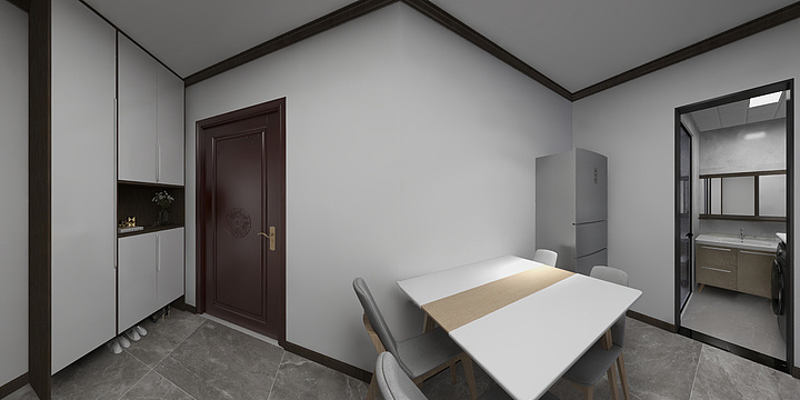 张金燕-时间成20-05客餐厅分开的两室-装修设计方案