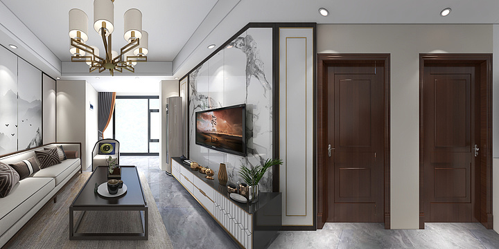 何建芝-凤凰山金池二期19-1-1101-改-装修设计方案