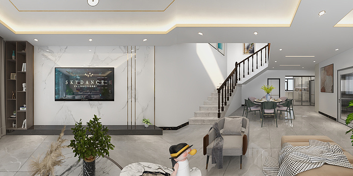 李德浪-南街顶楼复式.dwg-装修设计方案