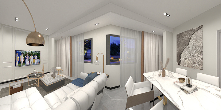 lykun-瑞和园89.50㎡B户型3室2厅1卫-装修设计方案