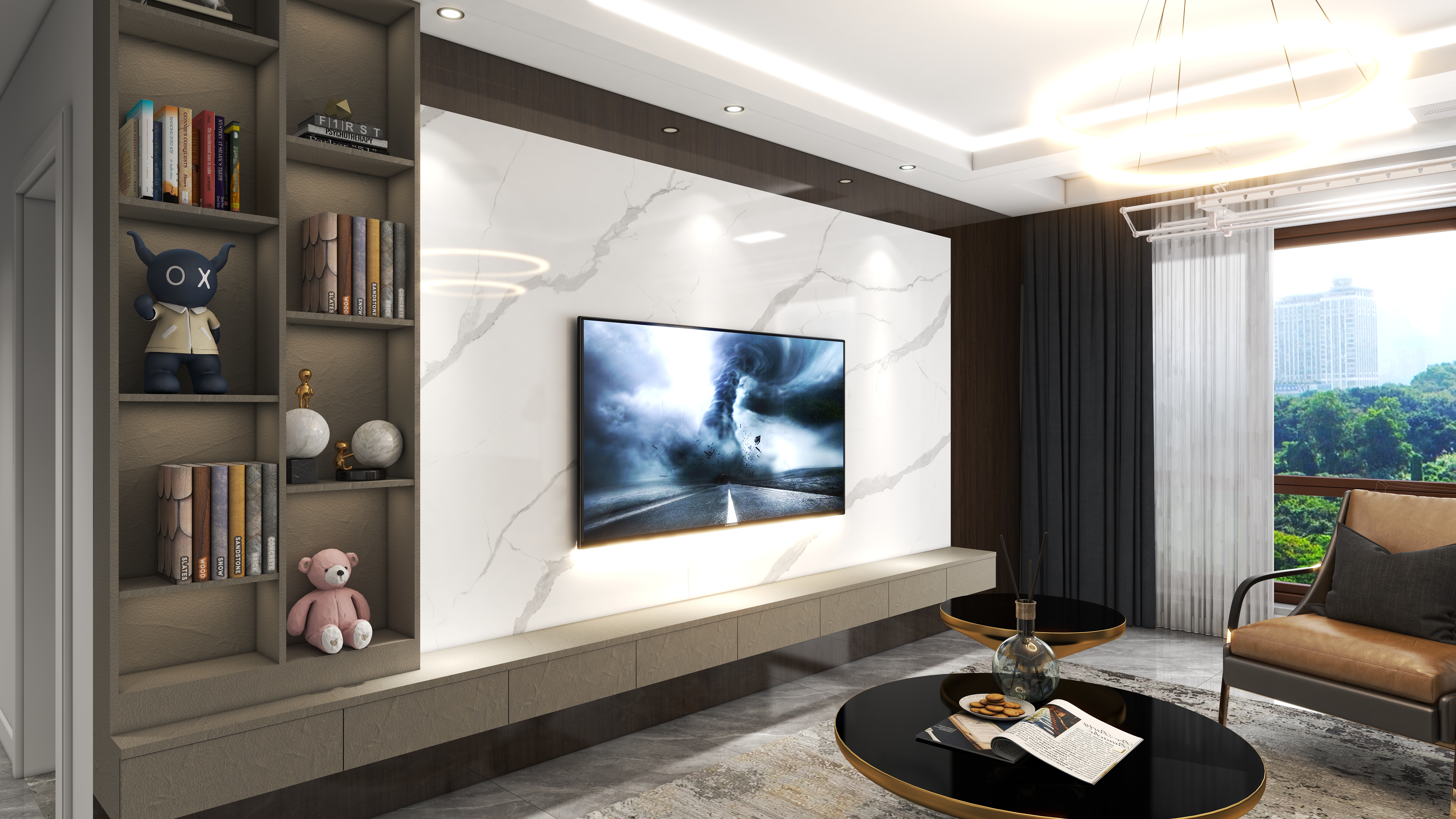 DesignerYZC-万达·公园ONE120㎡-装修设计方案