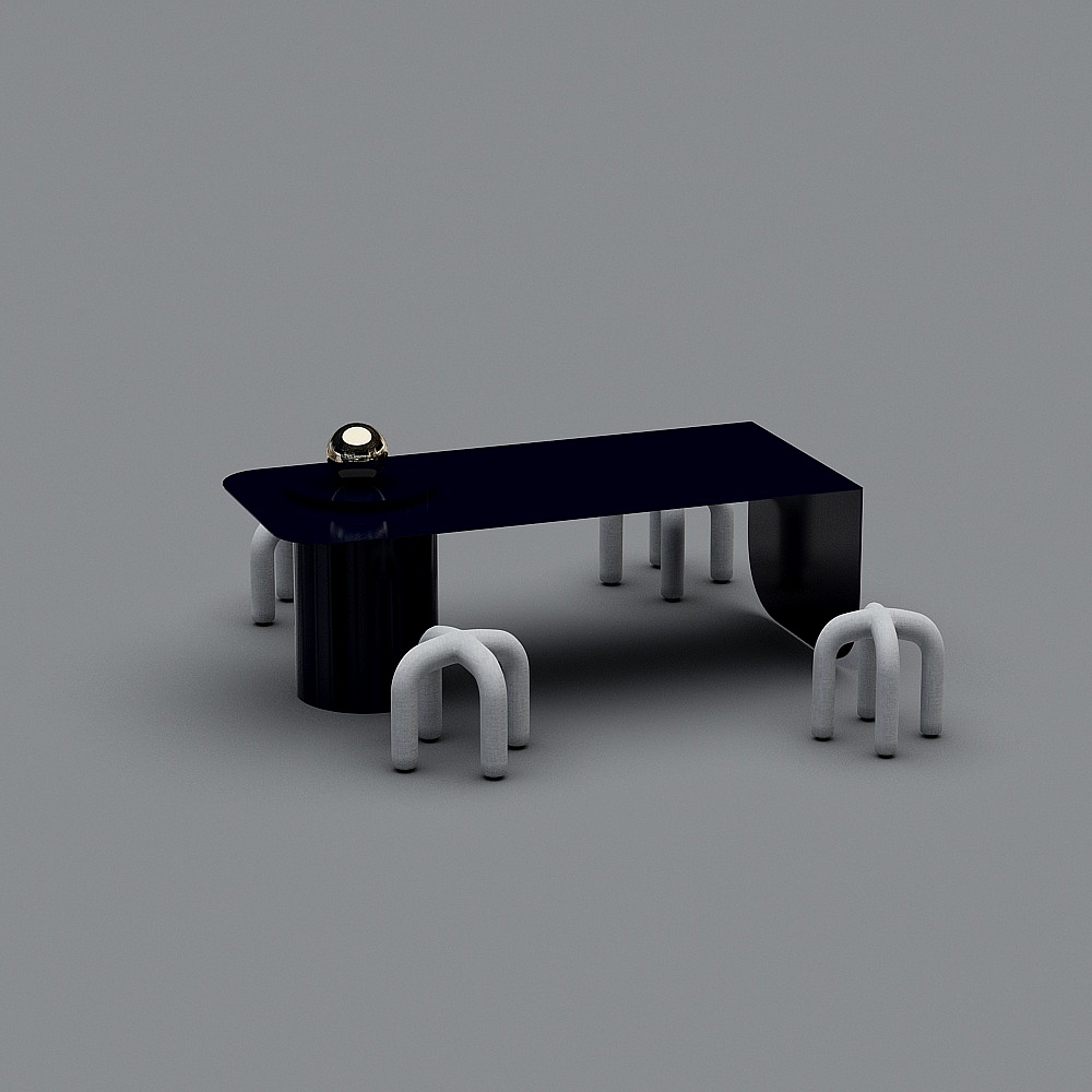 KOYI柯翊设计 售楼处儿童休息区-桌椅组合3D模型