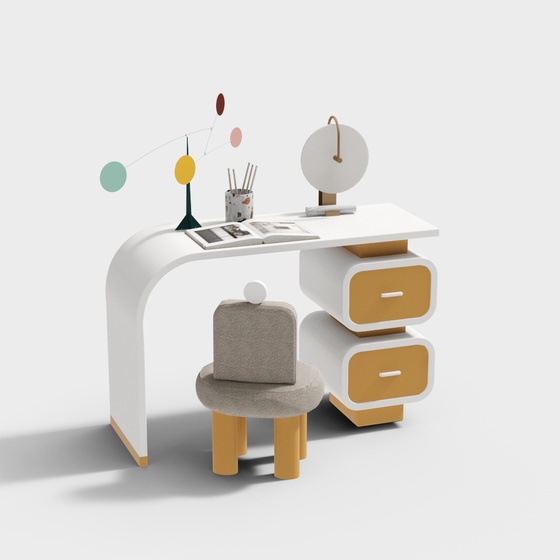 Modern desk and chair combination