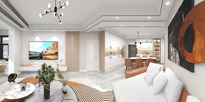望远境设计-鸿景港湾-装修设计方案