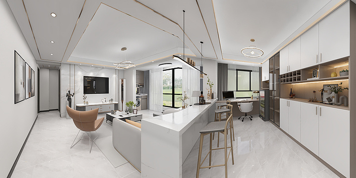 全案设计师林工-自在城-1-2-装修设计方案