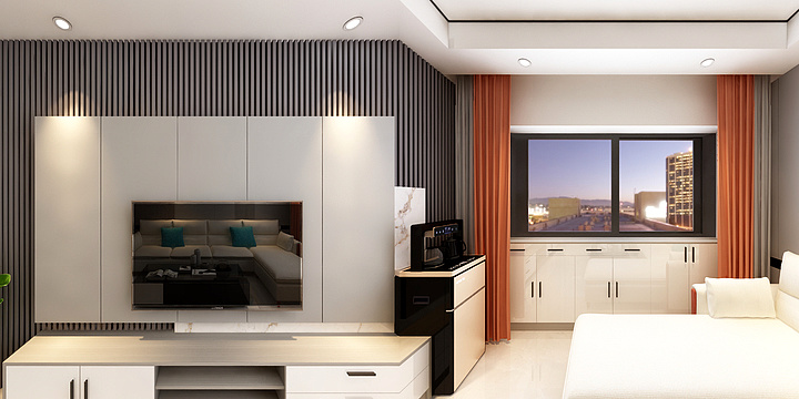 吕梁宜家人-欢乐颂60.19平米-装修设计方案