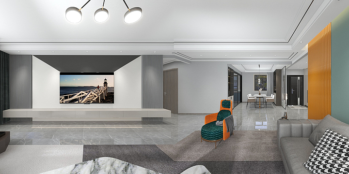 七月伙食设计工作室-山水大院13-2-302-装修设计方案