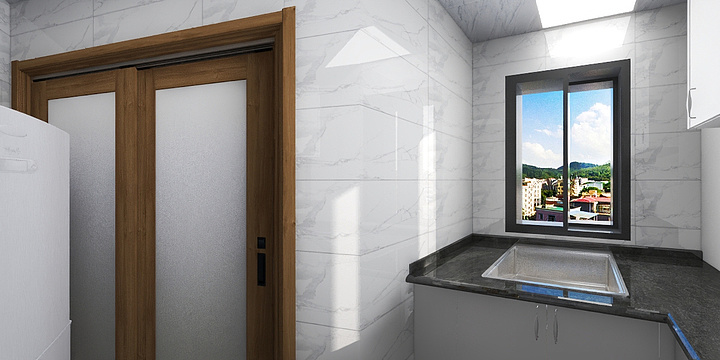 Edsion古月-德信海德公园83.00㎡A2’3室2厅1卫1厨-装修设计方案